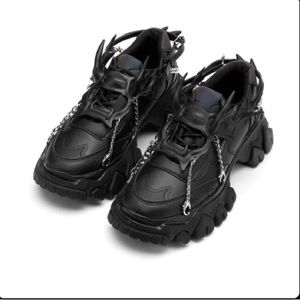 ANGEL CHEN X ROMBAUT "HYBRID" DRANGON HORE Black Chain SNEAKERS 37(US 8)